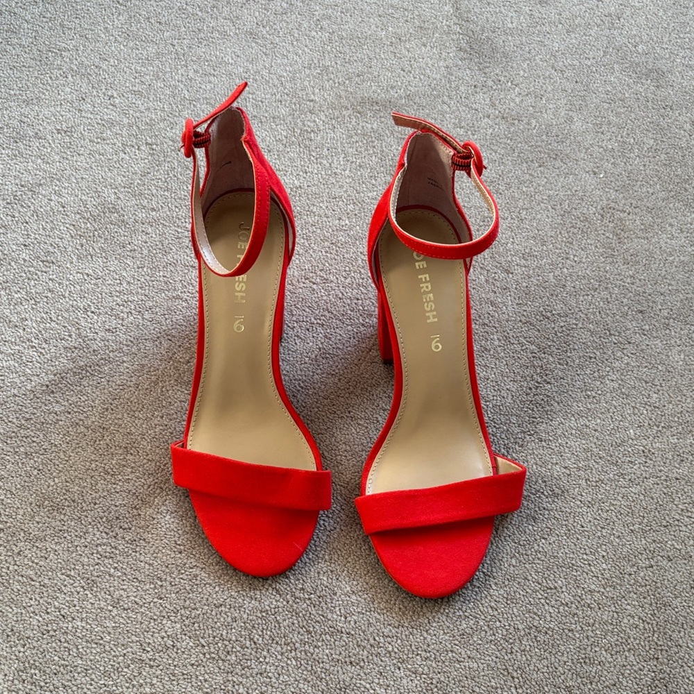 Joe Fresh Vibrant Red Heels